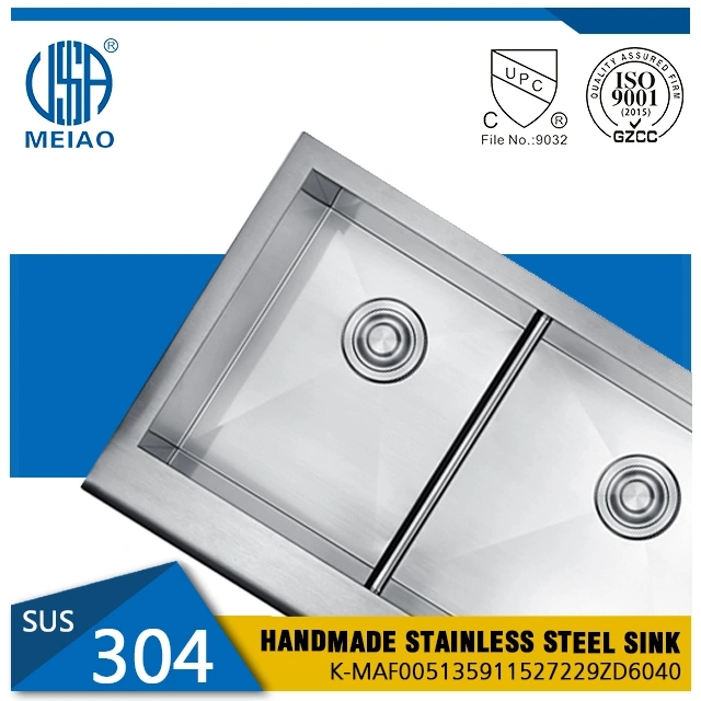 Handmade Stainless Steel Double Sink