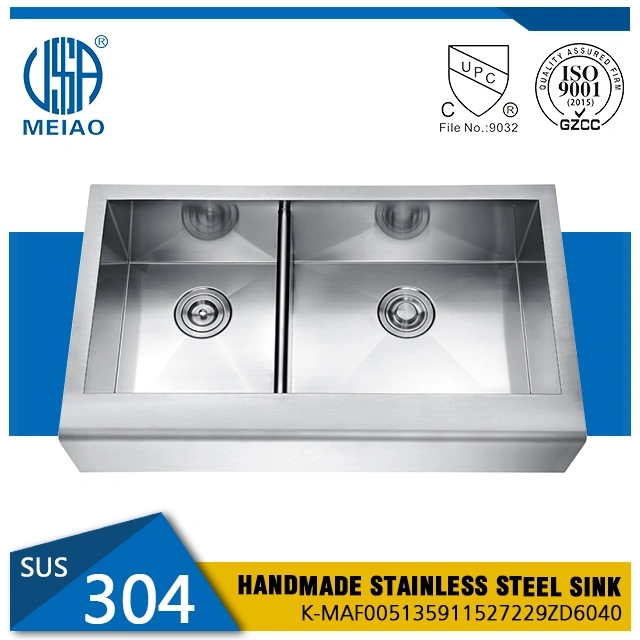Handmade Stainless Steel Double Sink