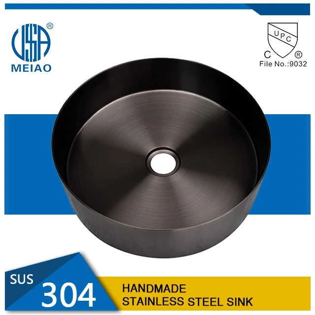 Round Stainless Steel Bathroom Basin