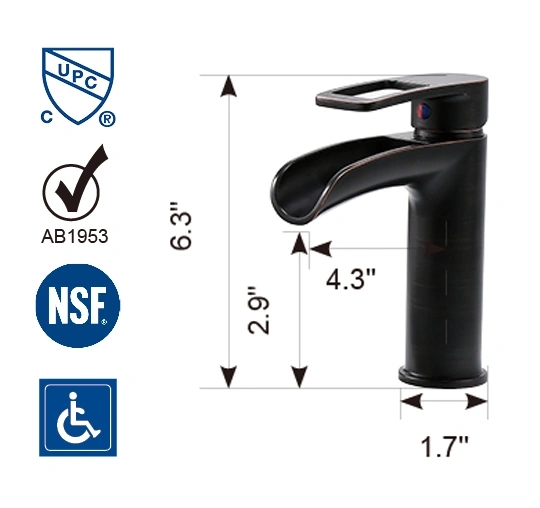 Black Faucet Single Hole