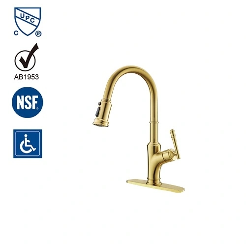 Polished Brass Vessel Sink Faucet
