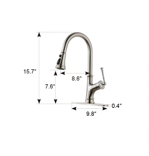 Eco-Friendly Stainless Steel Gooseneck Faucet