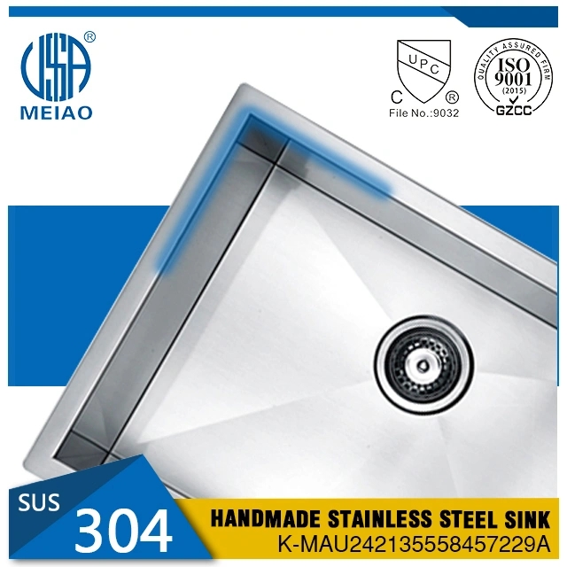 Undermount 22inch Single Bowl Stainless Steel Kitchen Sink