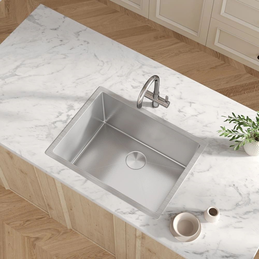 Handcrafted 60x45cm Size Workstation Kitchen Sink